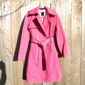 Express Pink Trench Coat